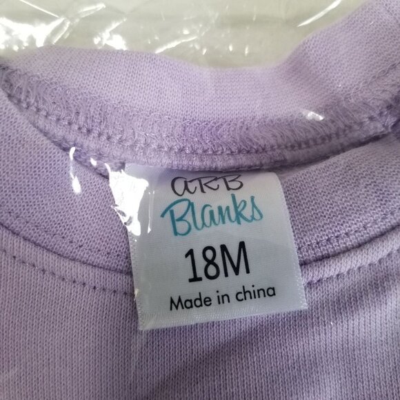 NEW ARB Blanks Bubble Sweatshirt Size 18M Color Lilac - Picture 7 of 8